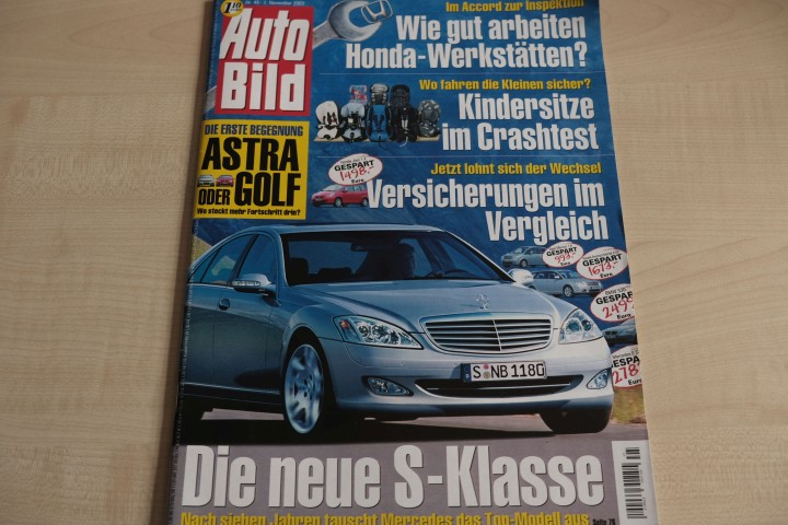 Deckblatt Auto Bild (45/2003)